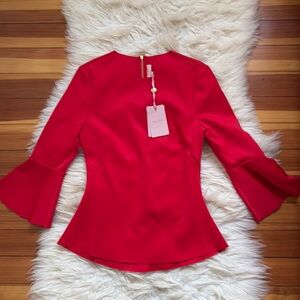 Elegant Red Women's Top